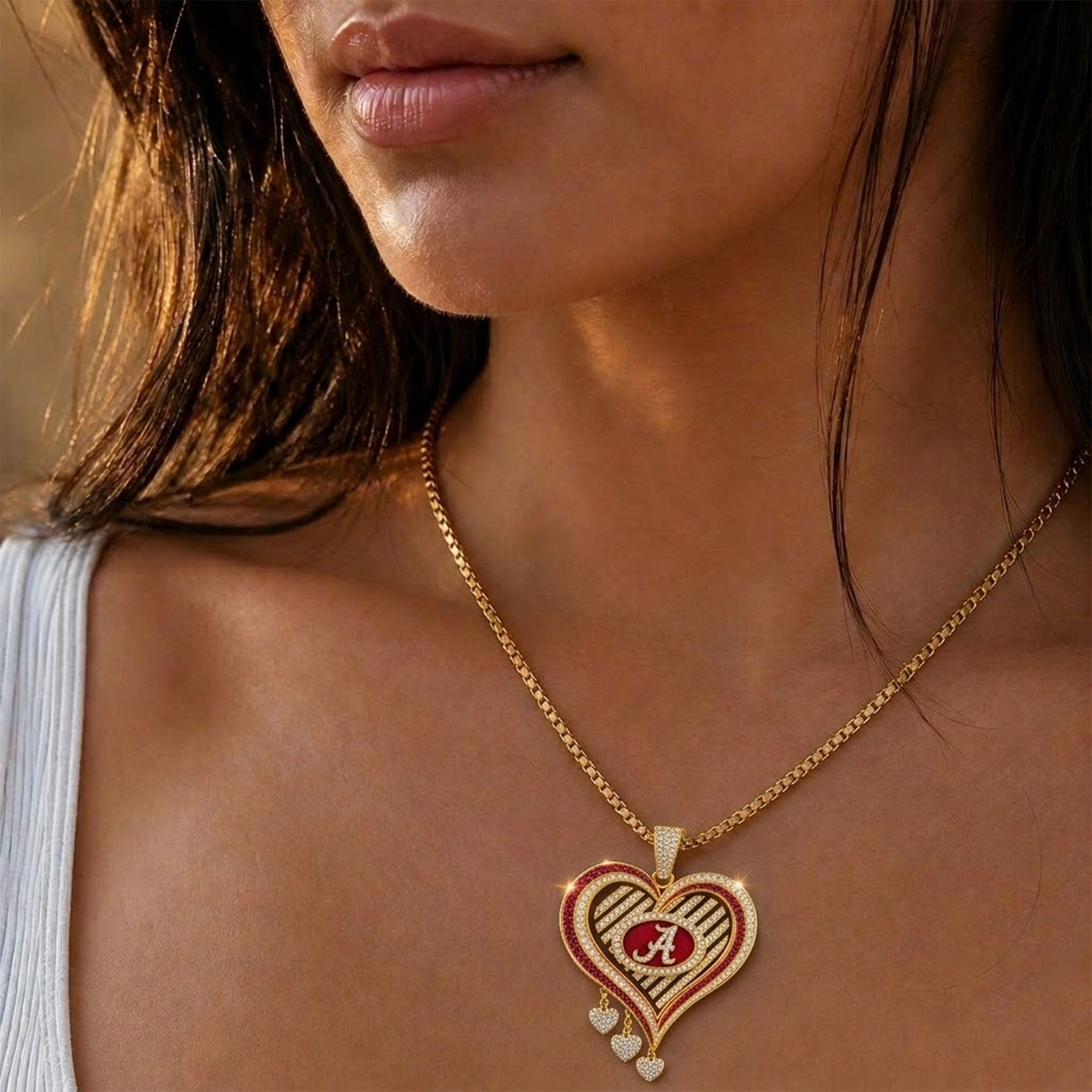 ACT Solid Gold Chain with Diamond Pendant TTTT