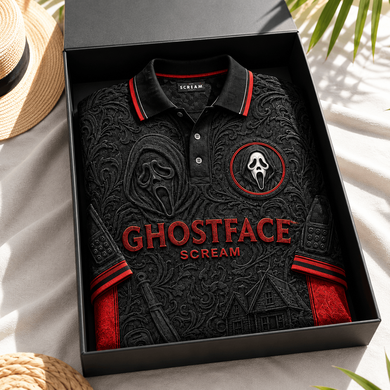PREMIUM SCRE EMBOSS POLO SHIRT NTVA