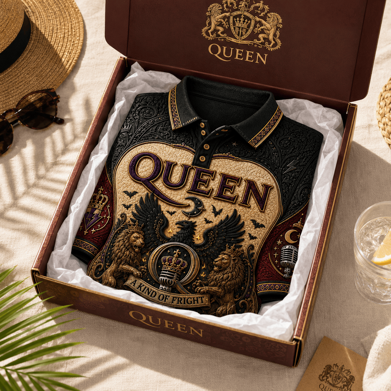 PREMIUM QNN EMBOSS POLO SHIRT HQH