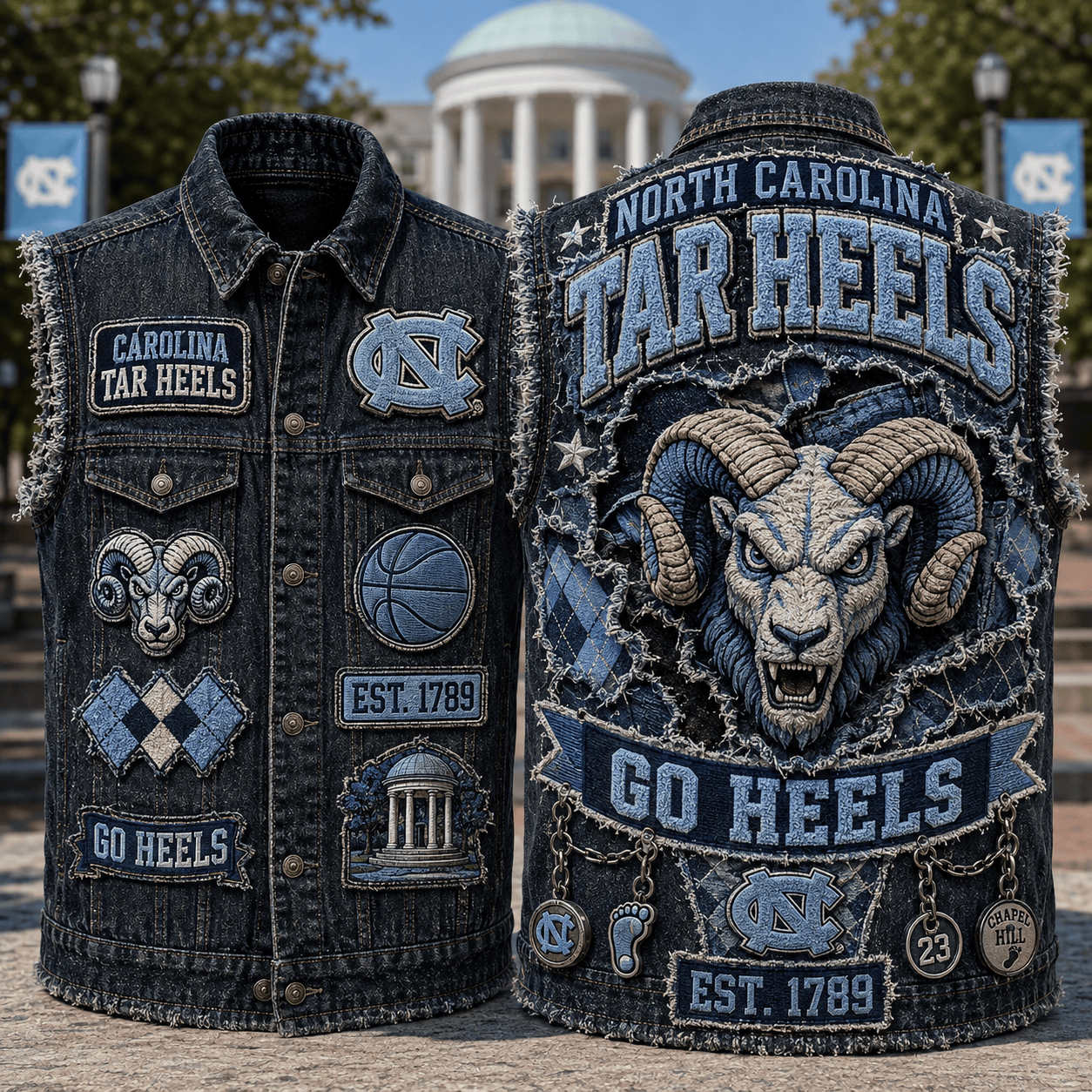 UNC PREMIUM DENIM VEST TTNL