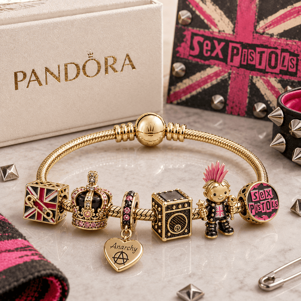 TSEP Gold Charm Bracelet Set PTT