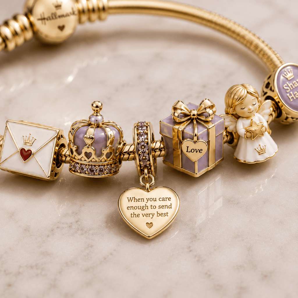 HMK Gold Charm Bracelet Set BMD