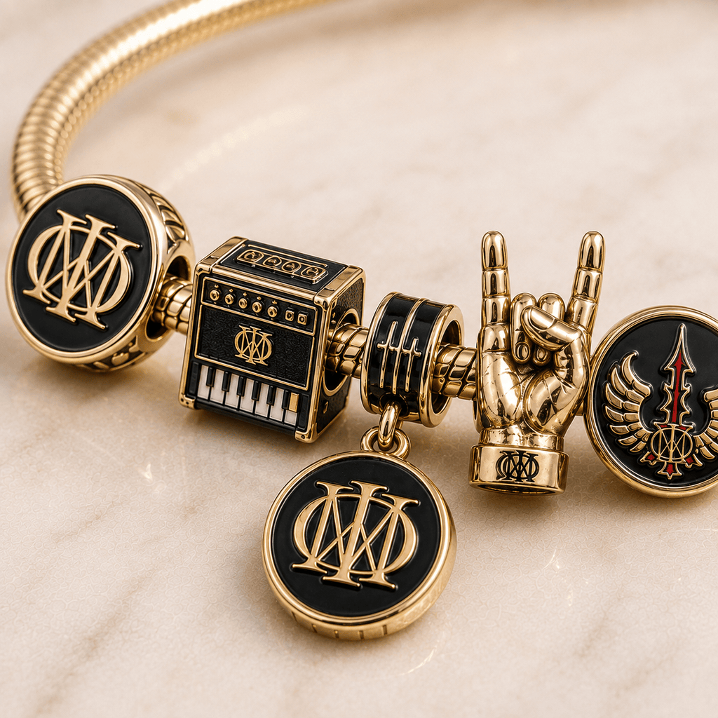 DRTT Gold Charm Bracelet Set PTT
