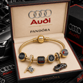 AUDI Gold Charm Bracelet Set TTTT