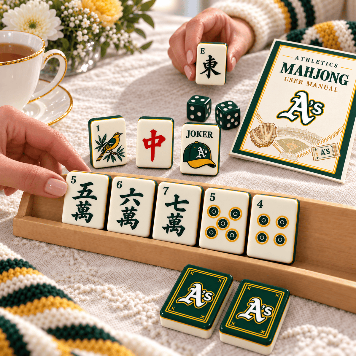 Premium OKAA Mahjong Tiles Set TTMH